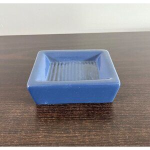 Mainstays Blue Ceramic Rectangular Bar Soap Holder Bathroom Kitchen